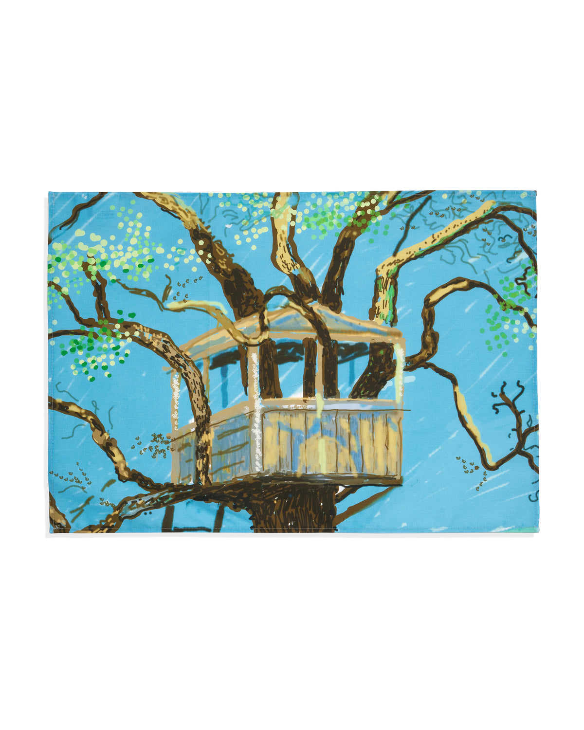 Tree House Mural Tea Towel