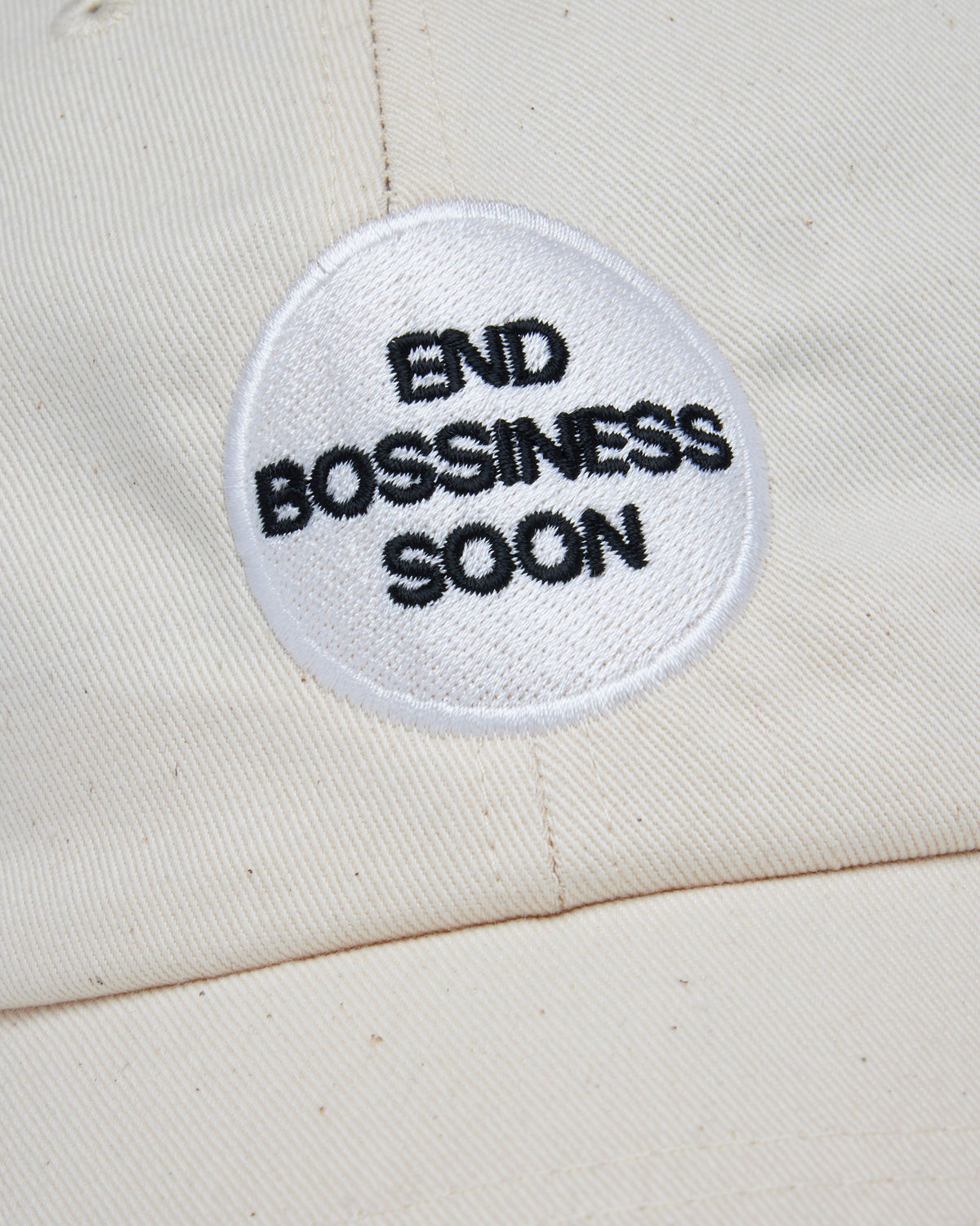 End Bossiness Soon Badge Cap