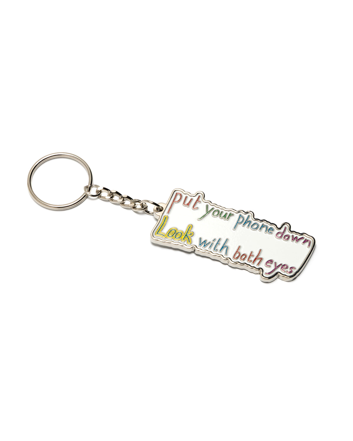 Look With Both Eyes Keyring