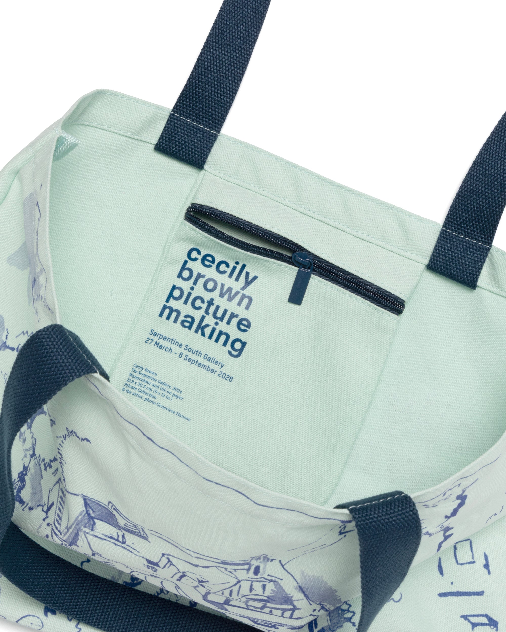 Serpentine Drawing Tote Bag