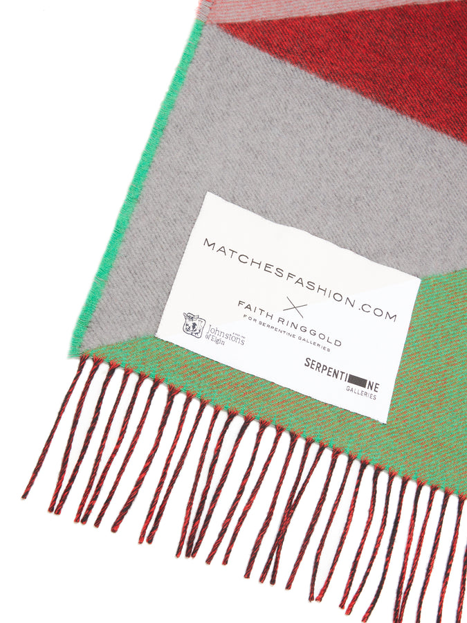 MATCHESFASHION.COM  X Faith Ringgold geometric-jacquard blanket