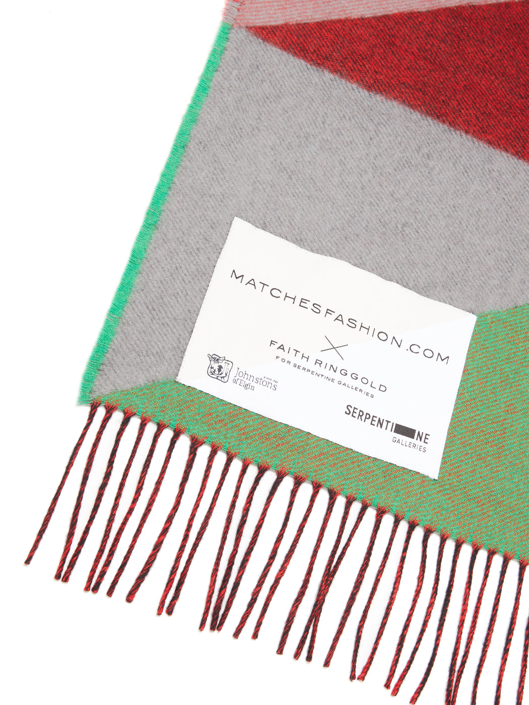 MATCHESFASHION.COM  X Faith Ringgold geometric-jacquard blanket