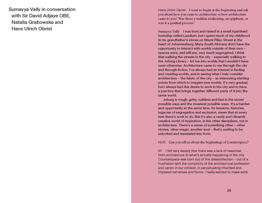 Serpentine Pavilion 2021: Sumayya Vally, Counterspace catalogue