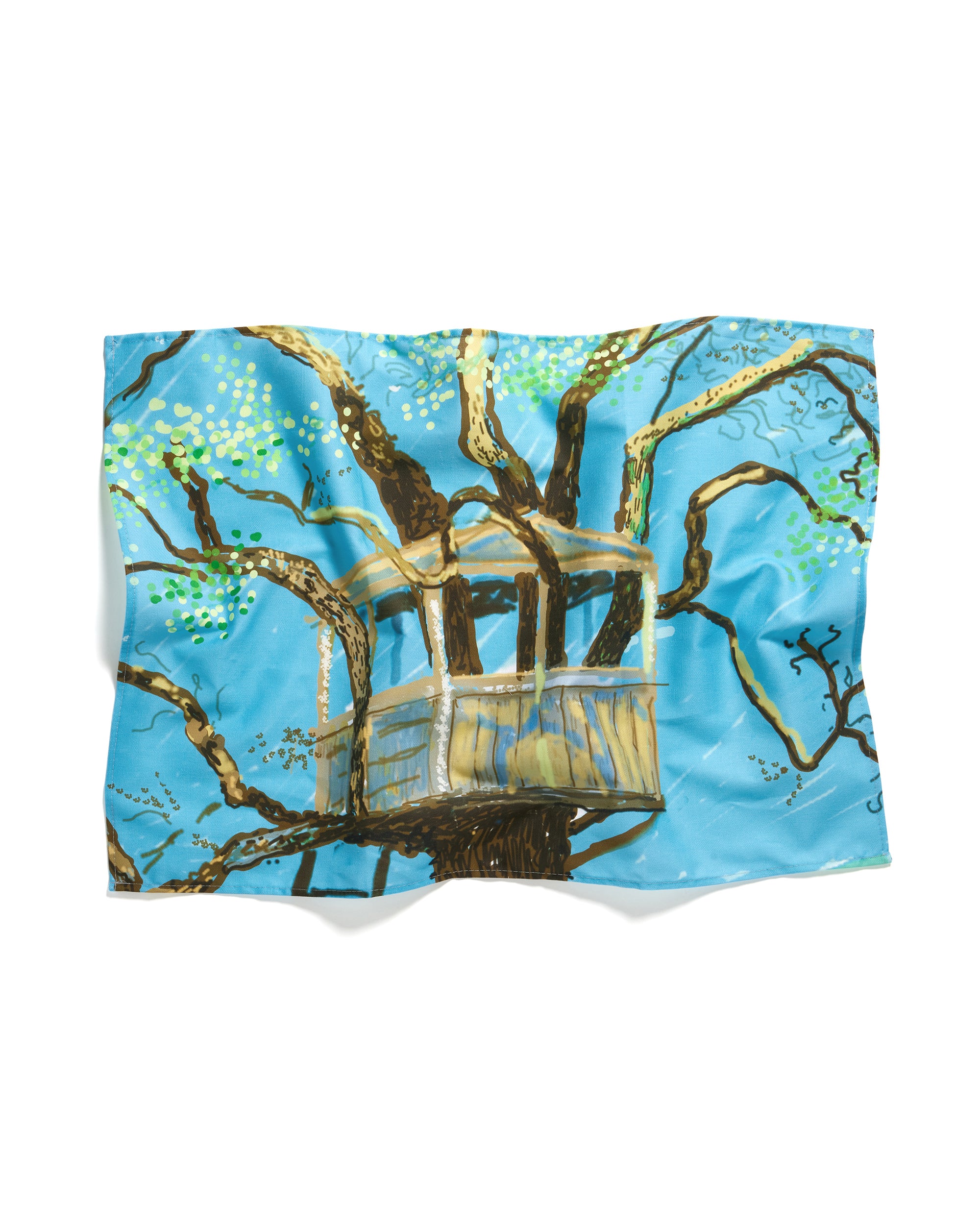 Tree House Mural Tea Towel