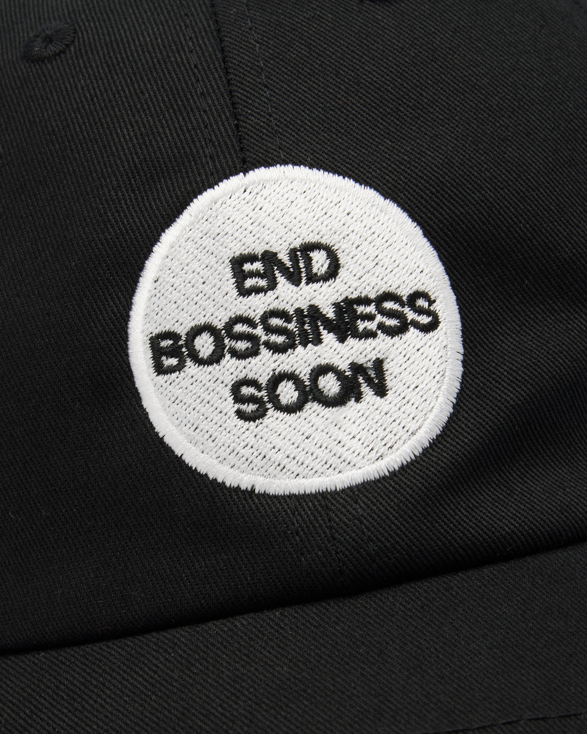 End Bossiness Soon Badge Cap
