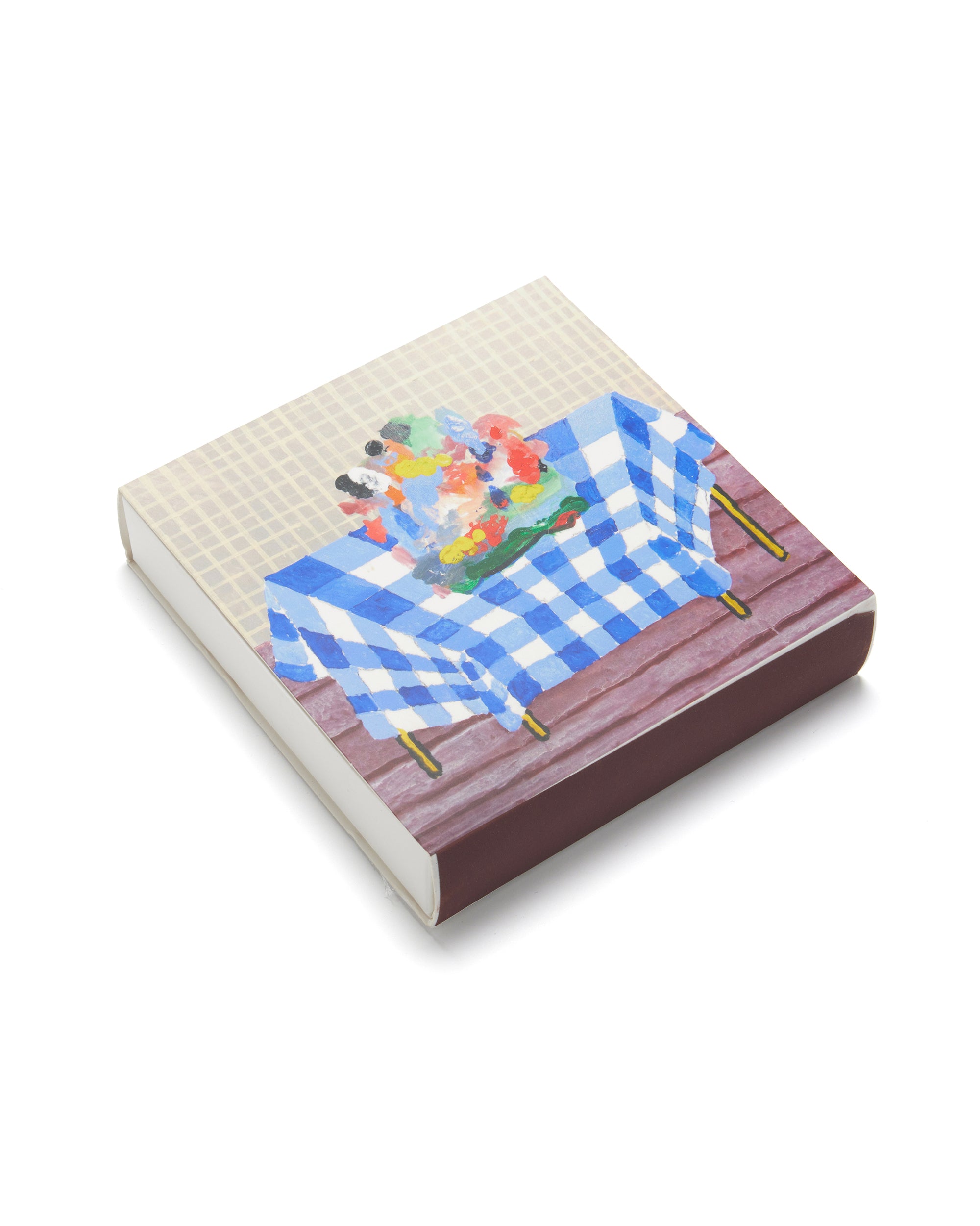 Abstraction Resting on a Blue and White Checkered Tablecloth Matches