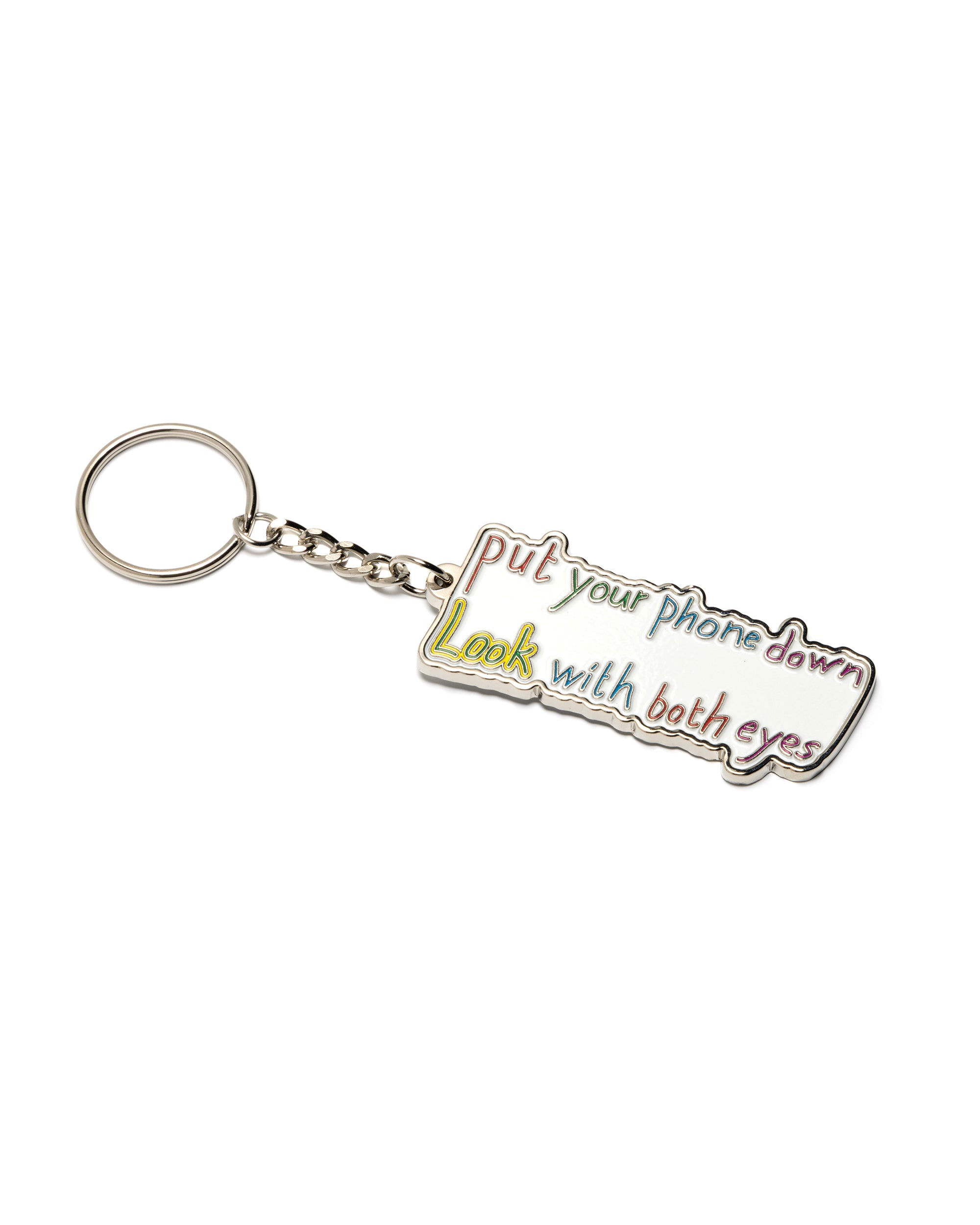 Look With Both Eyes Keyring