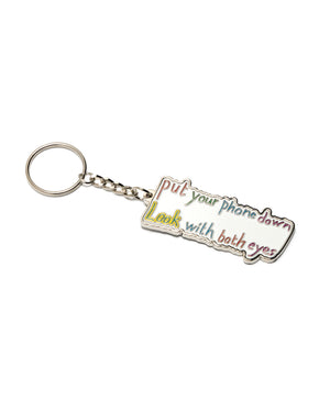 Look With Both Eyes Keyring