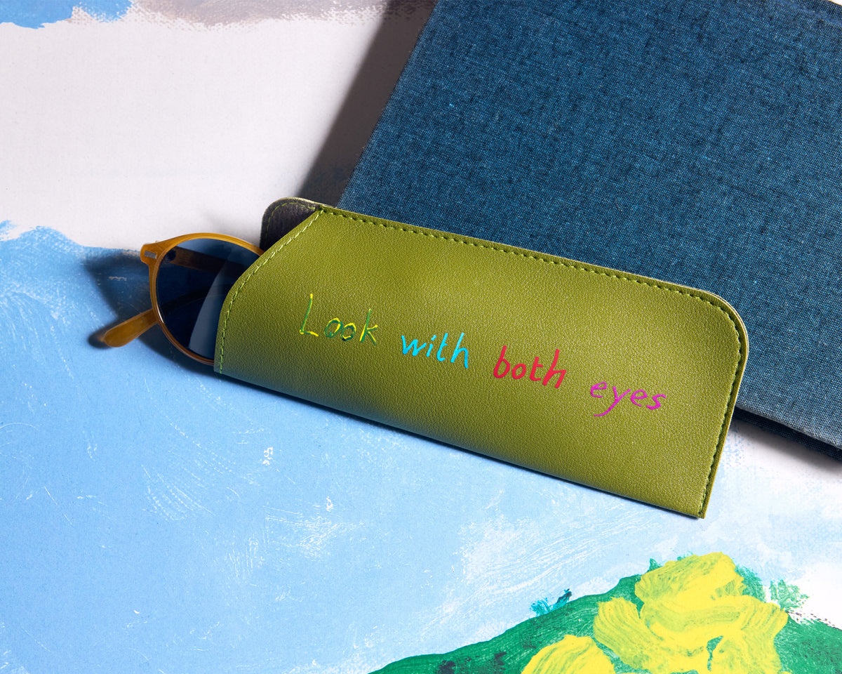 Look With Both Eyes Glasses Case