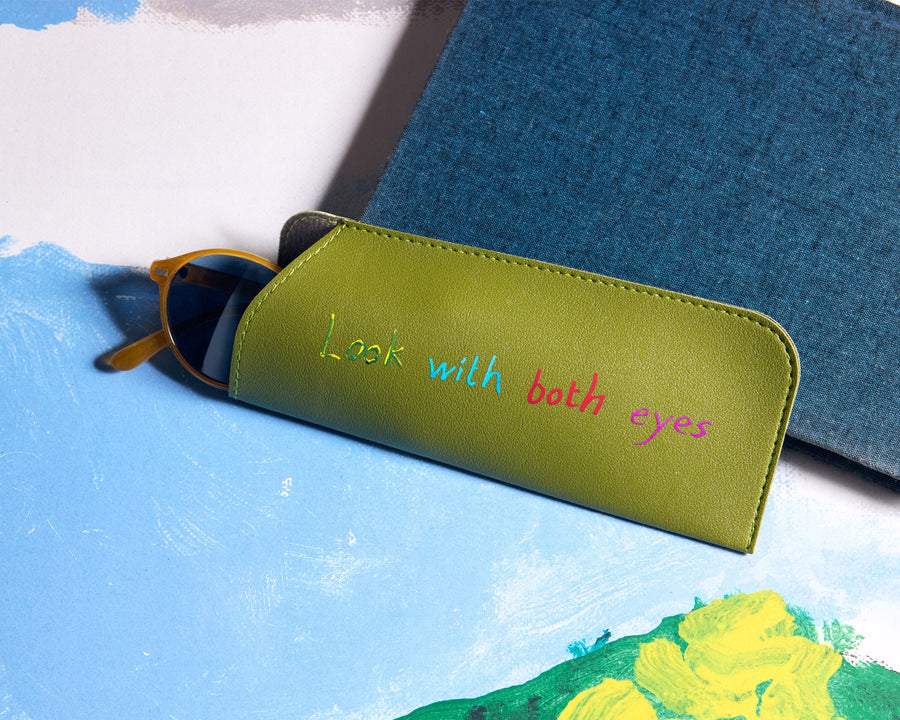 Look With Both Eyes Glasses Case