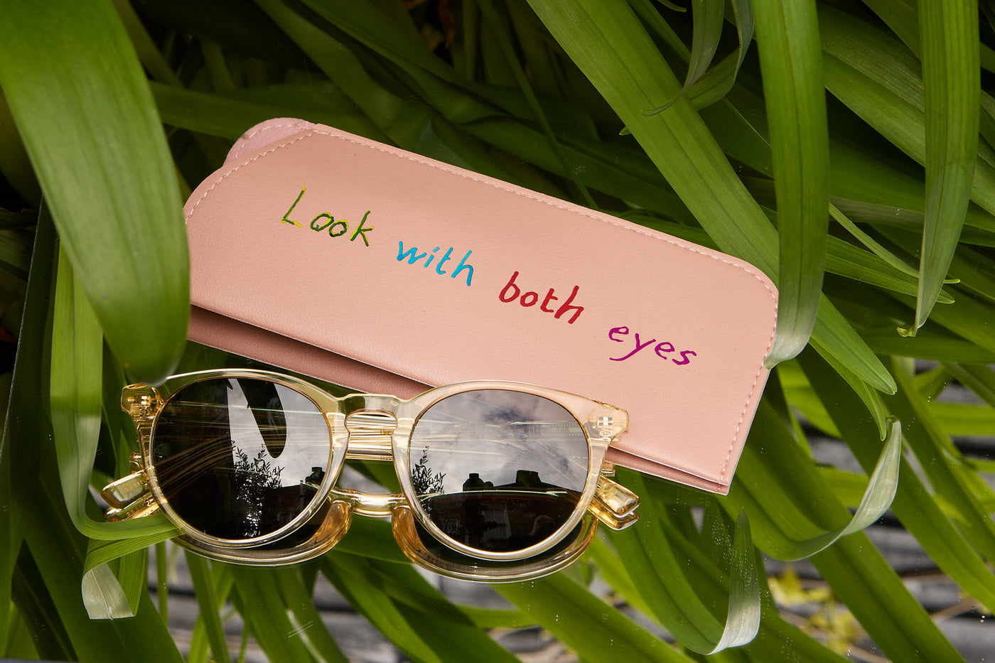 Look With Both Eyes Glasses Case
