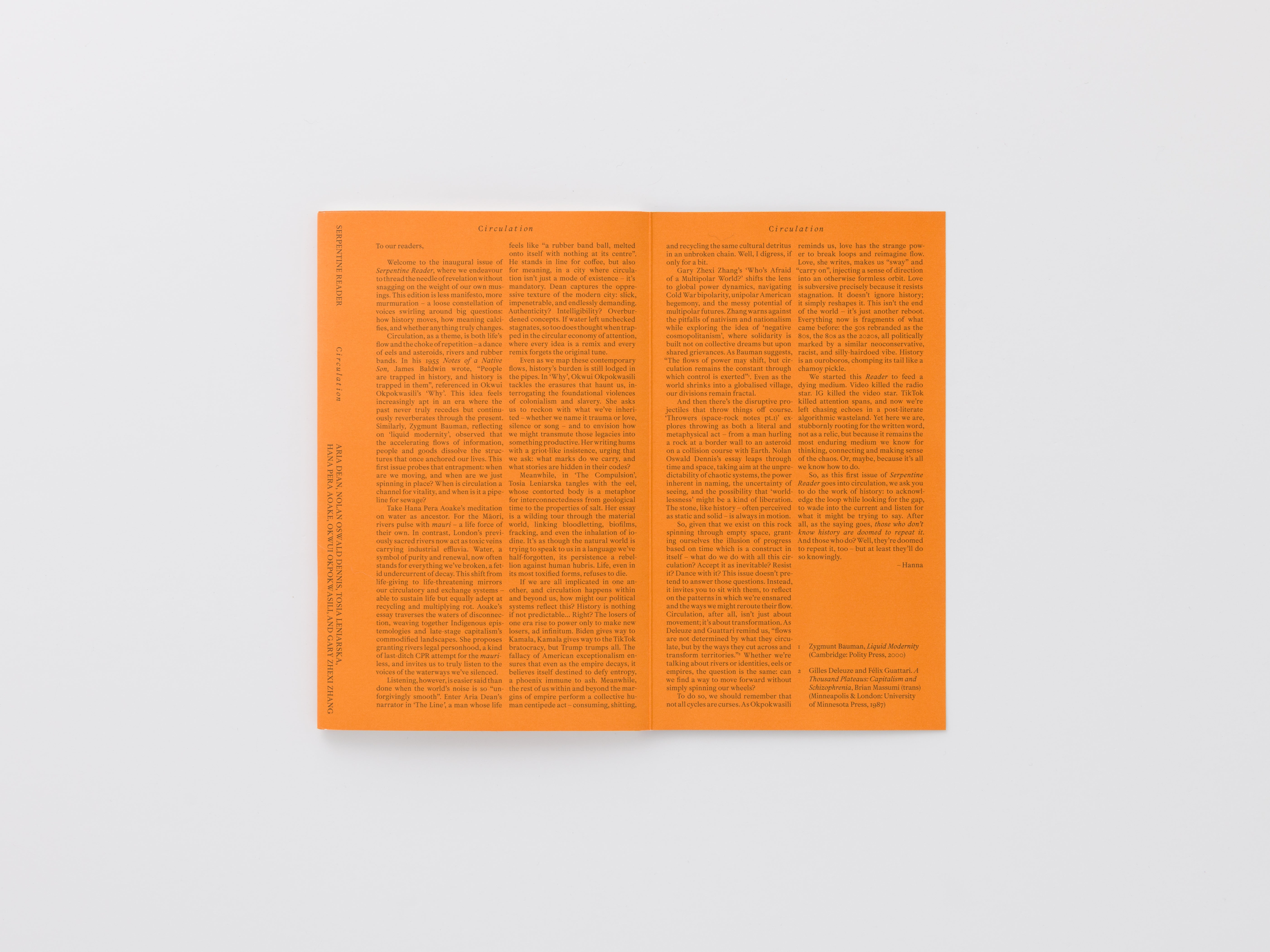 Serpentine Reader, Issue 01
