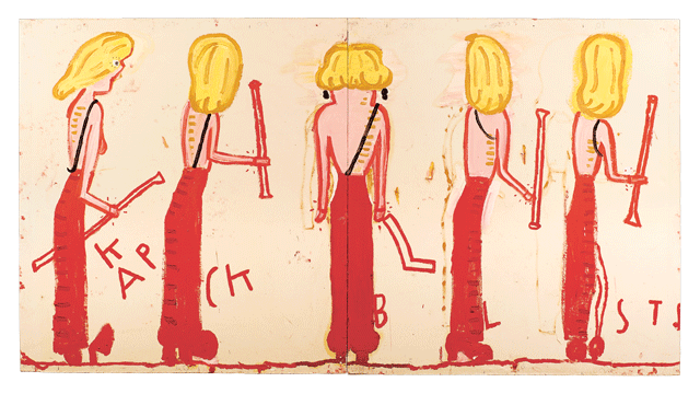 Rose Wylie Festive Cards: pack of 10