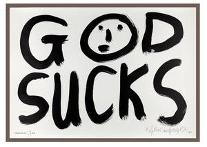 Gilbert & George: GOD SUCKS