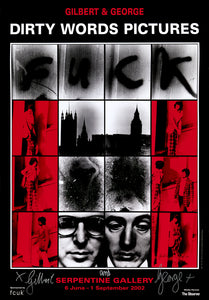Gilbert & George: Framed and Signed exhibition poster