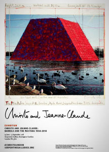 Christo and Jeanne-Claude Exhibition Poster - Mastaba On the Lake